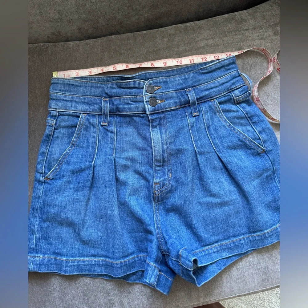 Veronica Beard Indigo Denim Shorts - Picture 10 of 13
